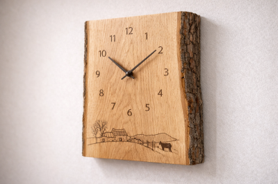 Orologio in legno naturale Orologio in legno naturale